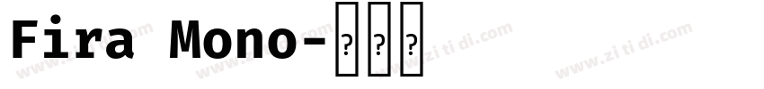 Fira Mono字体转换